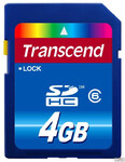 Karta pamięci SDHC 4GB Transcend Class 6 SD HC