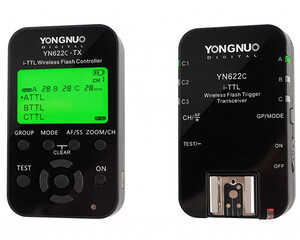 Zestaw radiowy YONGNUO YN-622C-KIT LCD Canon sterownik