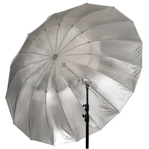Głęboki parasol GlareOne 160 cm srebrny