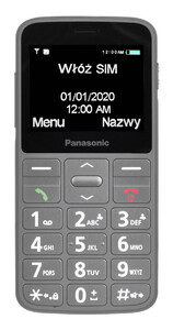 Telefon dla seniora Panasonic KX-TU160 SOS szary 