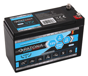 Akumulator Patona Platinum LiFePO4 12V 6Ah 72Wh 6.000mAh