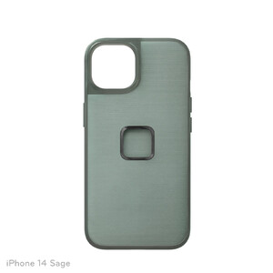 Etui Peak Design Mobile Everyday Case Fabric iPhone 14 - Szarozielony  M-MC-AX-SG-1