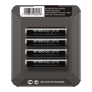 Akumulatorki Panasonic ENELOOP PRO R03/AAA 930mAh 4szt sliding pack (BK-4HCDE/4LE)