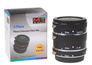 Pierścienie pośrednie Meike makro Canon
