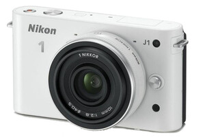 Aparat cyfrowy Nikon 1 J1 biały + ob. 10 mm