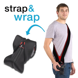 Pasek Miggo Strap&Wrap DSLR BR90 czarno-czerwony