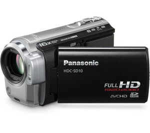 Panasonic HDC-SD10 + karta 16Gb SanDisk FullHD 16xZoom czarna