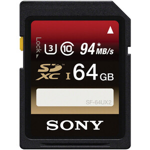 Karta pamięci Sony 64GB  94MB/s Expert SDXC UHS-I CL10 U3 SF-64UX2