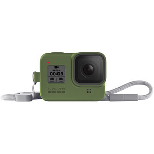 Silikonowa obudowa GoPro Hero8 Sleeve + Lanyard - zielony AJSST-005