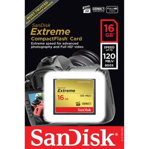 Karta pamięci Sandisk CompactFlash EXTREME 16GB 120MB/s (SDCFXS-016G-X46)