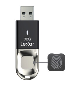 Pendrive Lexar JumpDrive 32GB Fingerprint F35 (USB 3.0) - na odcisk palca 