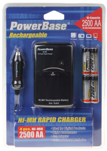 Ładowarka PowerBase C-T3 + 4 akumulatorki 2500mAh