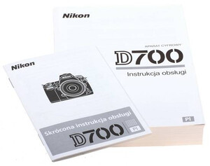 Instrukcja obsługi PL do Nikon D700 pełna + skrócona