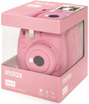 Aparat Fuji Instax Mini 9 różowy (Flamingo Pink) + wkład na 10 zdjęć + pokrowiec na aparat