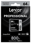 Karta pamięci Lexar CompactFlash 64GB 800x 120MB/s Professional UDMA