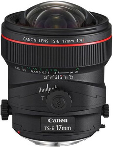 Obiektyw Canon TS-E 17mm f/4L tilt shift