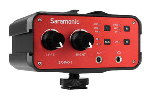 Adapter Audio Saramonic SR-PAX1 z przedwzmacniaczem – dwukanałowy