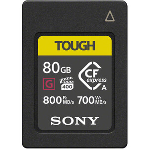 Karta pamięci Sony CFexpress Tough 80GB typu A z serii CEA-G80T