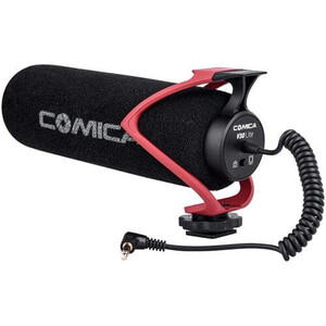Superkardioidalny mikrofon typu shotgun Comica CVM-V30 LITE - Czerwony