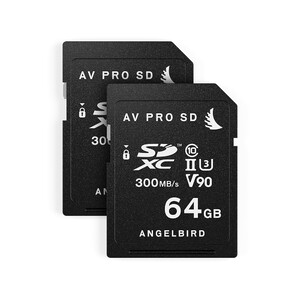 Karta pamięci SDXC Angelbird Panasonic GH5/GH5S 64GB V90 W300/R280 2 PACK