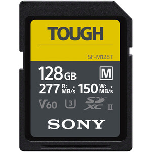 Karta pamięci Sony SF-M Tough SDXC 128GB UHS-II U3 V60 277MB/s SF-M128T