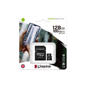 Karta pamięci microSD Kingston Canvas Select Plus 128GB A1 100MB/s