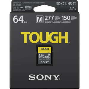 Karta pamięci Sony SF-M Tough SDXC 64GB UHS-II U3 V60 277MB/s SF-M64T