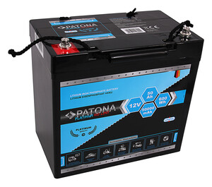 Akumulator Patona Platinum LiFePO4 12V 50Ah 600Wh 50.000mAh