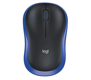 Mysz Logitech M185 (czarno-niebieski)
