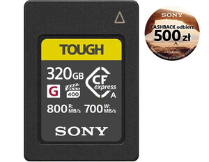 Karta pamięci Sony CFexpress Tough 320GB typu A z serii CEA-G320T - Cashback 500 zł