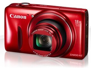 Aparat cyfrowy Canon PowerShot SX600 HS czerwony