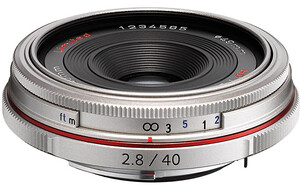 Obiektyw Pentax HD DA 40mm f/2,8 Limited srebrny