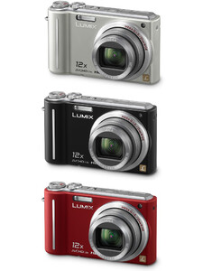 Panasonic Lumix DMC-TZ7 (czarny, srebrny, czerwony) + Karta 4GB + Pokrowiec + Statyw