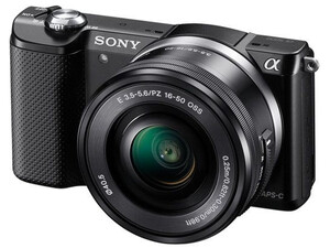 Aparat cyfrowy Sony ILCE A5000 20MPx + ob. 16-50mm + 55-210mm czarny