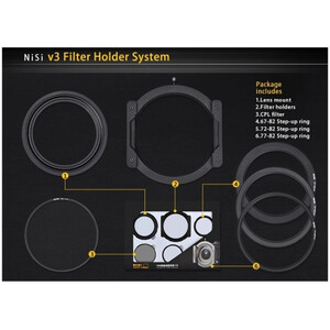 Zestaw NISI 100mm Holder Kit V3 (holder, filtr polaryzacyjny, adaptery 67, 72, 77 i 82mm)