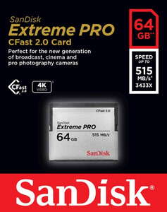Karta pamięci Sandisk CFast 2.0 Extreme Pro 64GB 515MB/s