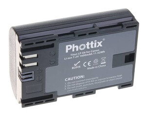 Akumulator Phottix LP-E6 Canon 60D 7D 5D 6D 70D