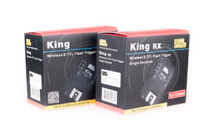 Wyzwalacz radiowy Pixel King RX + dwa odbiorniki ETTL