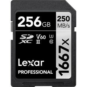 Karta Lexar SDXC Professional 256GB 250MB/s V60 1667x 4K