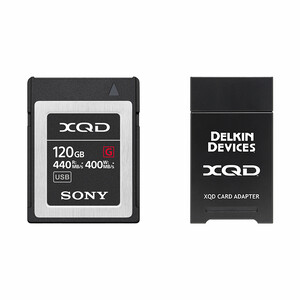 Karta pamięci Sony XQD G 120GB (440MB/s) + Czytnik kart XQD DELKIN 10 Gbps USB 3.1