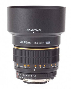 Obiektyw Samyang 85 mm f/1.4 AE IF UMC do Nikon 