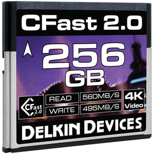 Karta pamięci DELKIN CFast Cinema 2.0 256GB R560 / W495