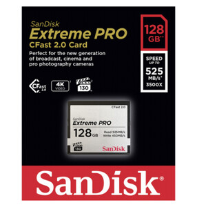 Karta pamięci Sandisk CFast 2.0 Extreme Pro 128GB 525MB/s