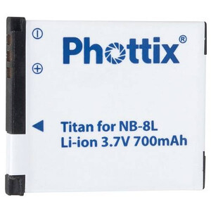 Akumulator Phottix Titan NB-8L do Canon
