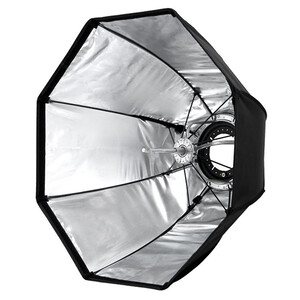 Softbox parasolkowy 60cm oktagonalny do lamp aparatowych - reporterski mocowanie reporterskie