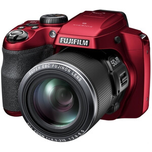 Aparat cyfrowy FujiFilm FinePix S9200 czerwony