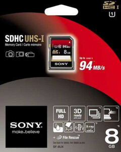 Karta pamięci Sony SDHC 8 GB UHS-I 94MB/s 