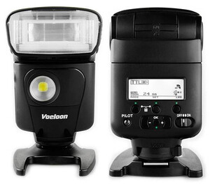 Lampa błyskowa Voeloon 331EX TTL LCD z diodą LED do video do Nikon iTTL