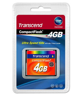 Transcend CompactFlash 4GB High Speed 133x
