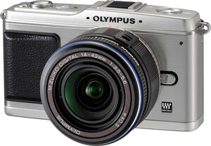 Aparat cyfrowy Olympus E-P1 PEN srebrny + ob. 14-42mm czarny